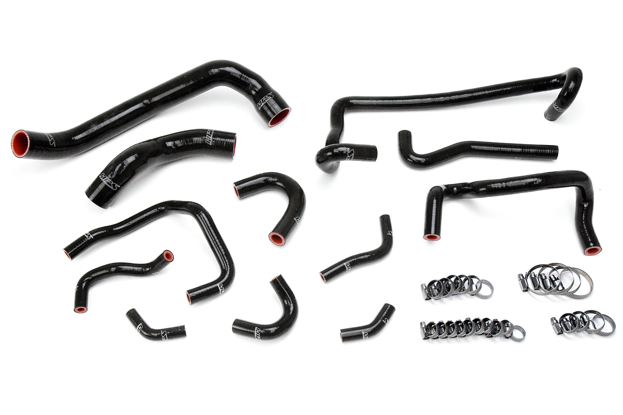HPS Performance HPS Black Reinforced Silicone Radiator + Heater Hose Kit Coolant Nissan 89-94 Skyline GTR R32 RB26DETT Twin Turbo