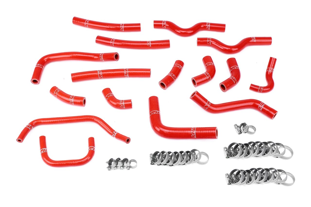 HPS Performance HPS Silicone Heater Coolant Hose Kit Complete 16pcs Set, Lexus 03-07 LX470 4.7L V8 J100, 57-1911