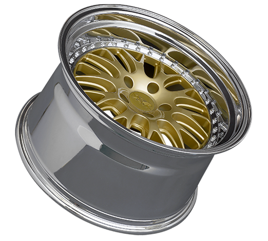 XXR 570 Wheel Hyper Gold / Platinum Lip 18x9.5 +35 5x100