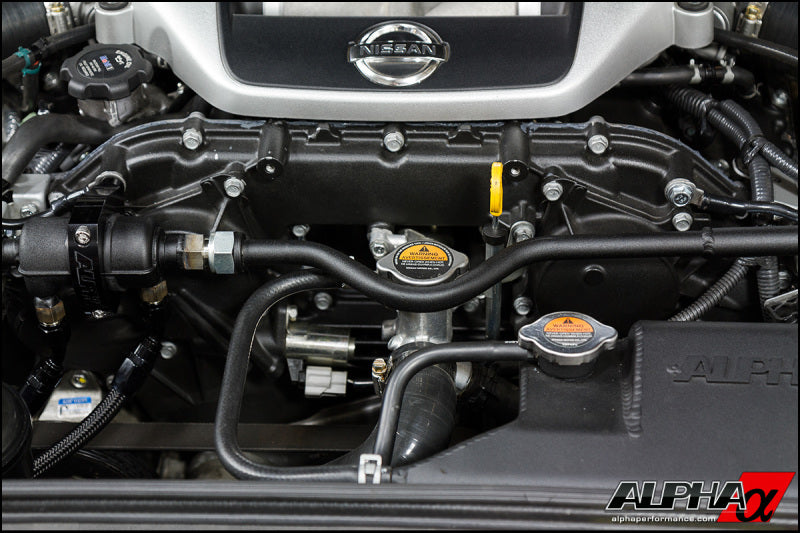 AMS Performance 2009+ Nissan GT-R R35 (LHD Only) Alpha Fuel Cooler Kit w/Alpha Fuel Rails ALP.07.07.0102-2