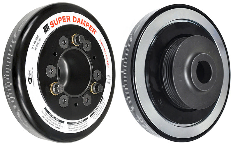 ATI Damper - 6.325in - Alum - 4Grv - Honda B - Race Damper - Steel Hub - 2 Ring ATI918474