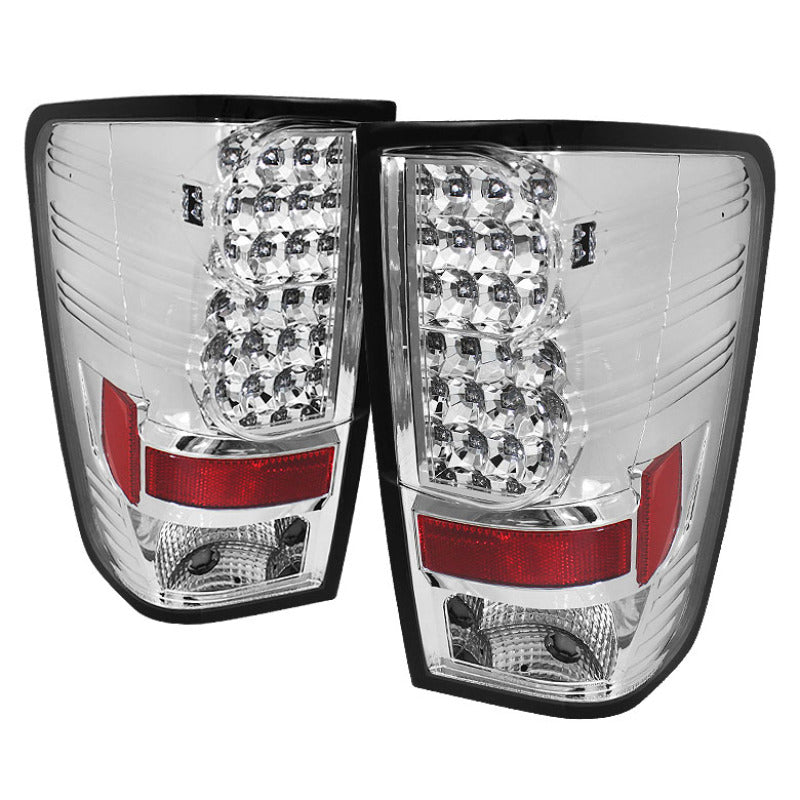 SPYDER Nissan Titan 04-14 LED Tail Lights Chrome ALT-YD-NTI04-LED-C 5070050