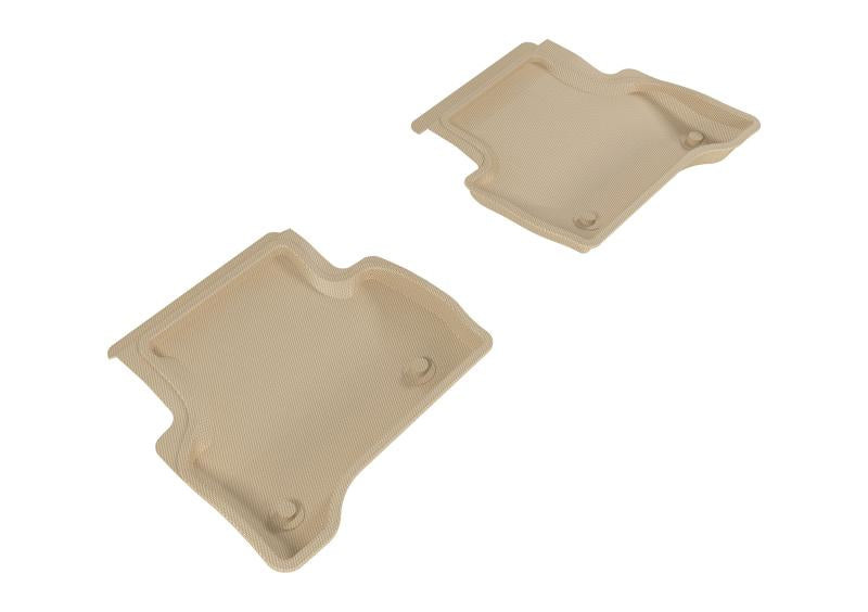 3D MAXpider 2017-2020 Jaguar XE Kagu 2nd Row Floormats - Tan L1JG00821502