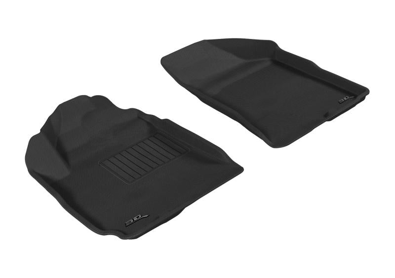 3D MAXpider 2010-2012 Hyundai Santa Fe Kagu 1st Row Floormat - Gray L1HY04011501