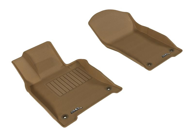 3D MAXpider 2014-2017 Infiniti Q50 Kagu 1st Row Floormat - Tan L1IN01711502