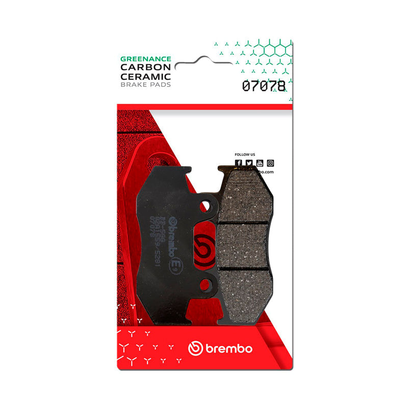 Brembo OE Honda Nes/Honda Lead/Suzuki An Burgman Carbon Ceramic Brake Pad - Front 07078