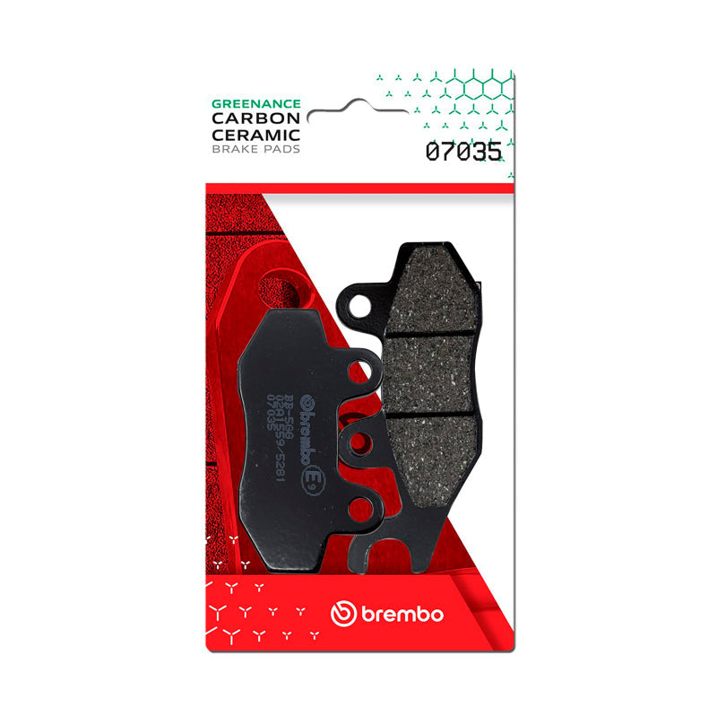 Brembo OE Malaguti Centro/Malaguti Blog/TGB Arkos Tec Carbon Ceramic Brake Pad - Front 07035