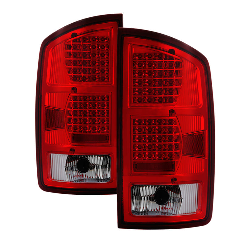 SPYDER Xtune Dodge Ram 02-06 1500 / Ram 2500/3500 03-06 LED Tail Light Red Clear ALT-JH-DR02-LED-G2-RC 9034800
