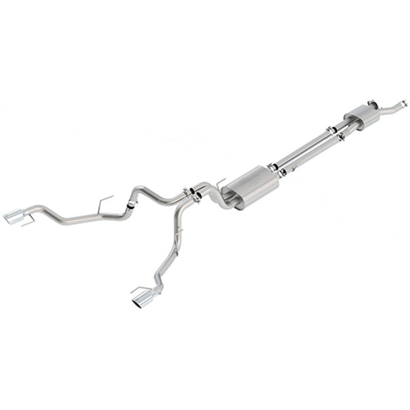 Ford Racing 2017 F150 Raptor 3.5L Sport Cat-Back Exhaust System Dual Rear Exit w/ Chrome Tips M-5200-F15RSC