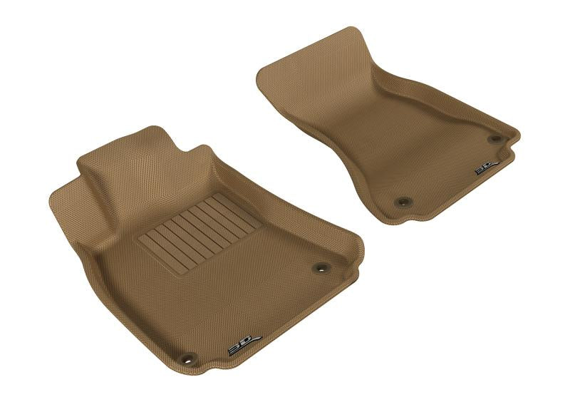 3D MAXpider 2009-2017 Audi A4/S4/RS4/A5/S5 Kagu 1st Row Floormat - Tan L1AD02711502
