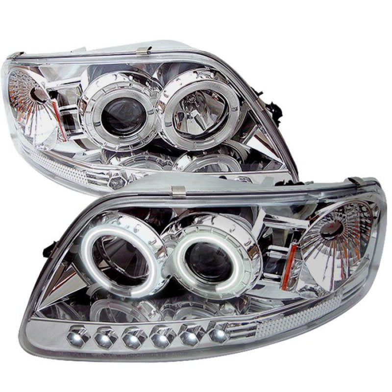SPYDER Ford F150 97-03/Expedition 97-02 1PC Projector - CCFL Halo LED Chome PRO-YD-FF15097-1P-CCFL-C 5010308