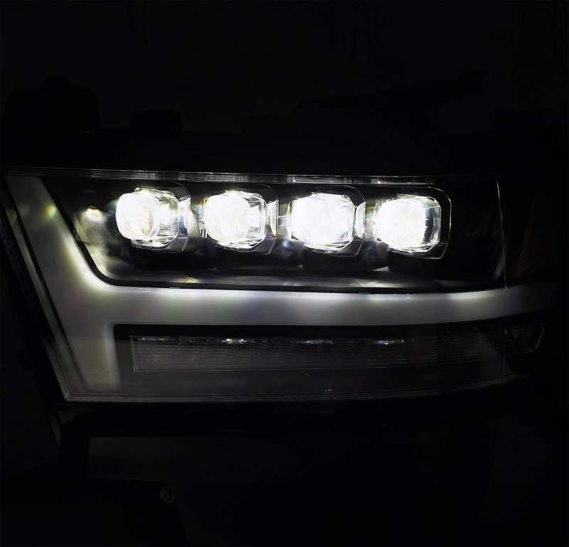 AlphaRex 19-20 Ram 1500HD NOVA LED Proj Headlights Plank Style Chrome w/Activ Light/Seq Signal/DRL 880517 *Discontinued