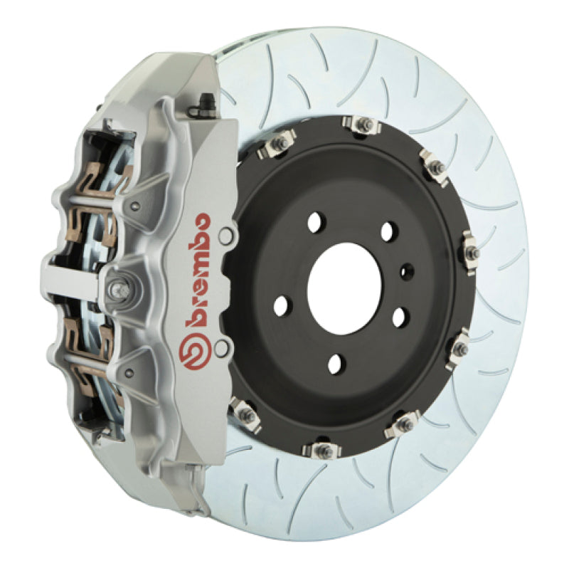 Brembo 12-14 CLS350 Front GT BBK 6 Piston Cast 380x34 2pc Rotor Slotted Type-3-Silver 1N3.9040A3