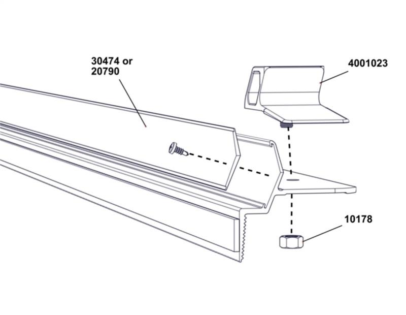 Access Replacement Hook Tape Kit 1-1/2in x 17ft w/ 4 Screws 20790