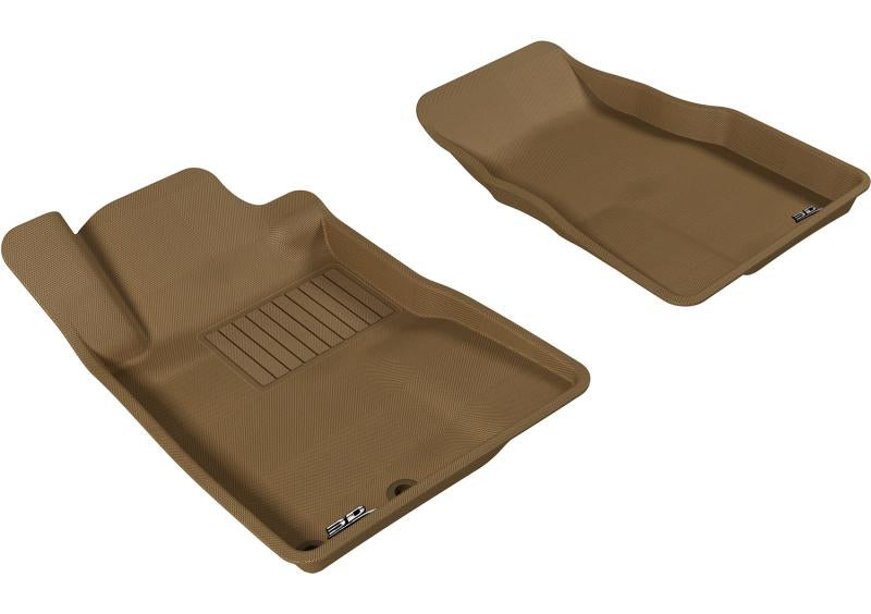 3D MAXpider 2005-2009 Ford Mustang Kagu 1st Row Floormat - Tan L1FR06511502