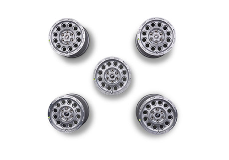 Ford Racing 2021+ Bronco 17x8in Silver Wheel Kit M-1007K-P178S