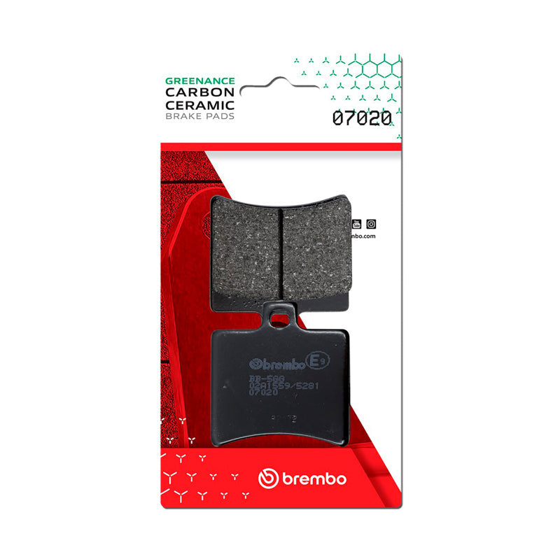 Brembo OE Malaguti Madison/Malaguti Password/Malaguti Phantom Carbon Ceramic Brake Pad - Rear 07020