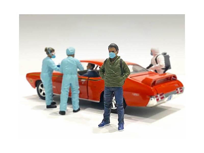 Hazmat Crew Figurine V for 1/24 Scale Models by American Diorama free shipping USA