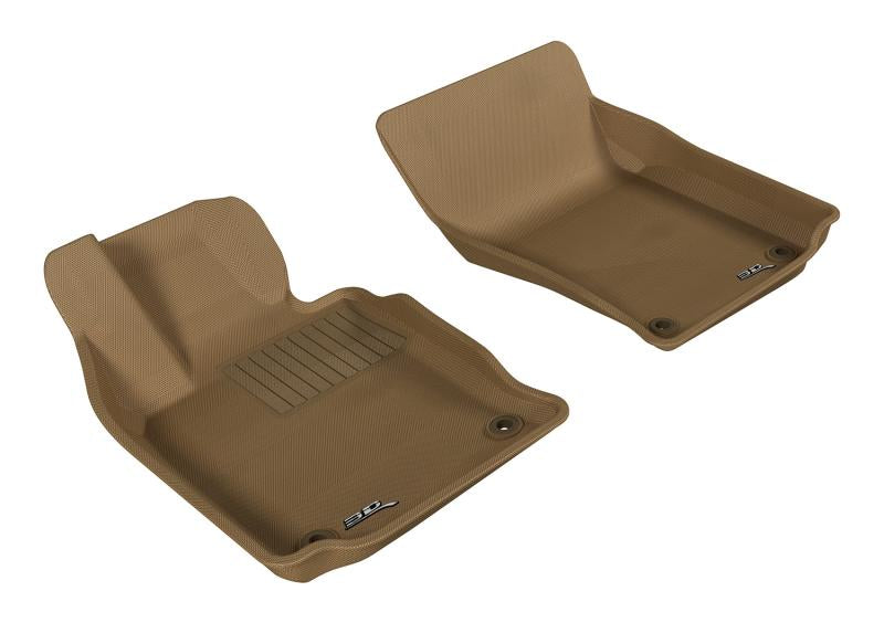 3D MAXpider 2010-2016 Porsche Panamera Kagu 1st Row Floormat - Tan L1PO00611502