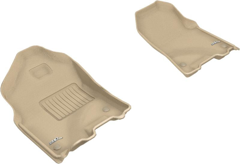 3D MAXpider 2019-2020 Dodge Ram 1500 Crew Cab/Quad Cab Kagu 1st Row Floormat - Tan L1DG02811502