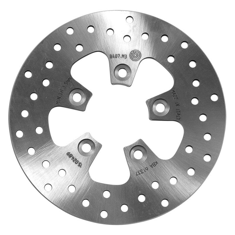 Brembo OE 14-19 Peugeot Django Heritage 125cc 196x4mm Brake Disc - Rear Fixed 68B407M3