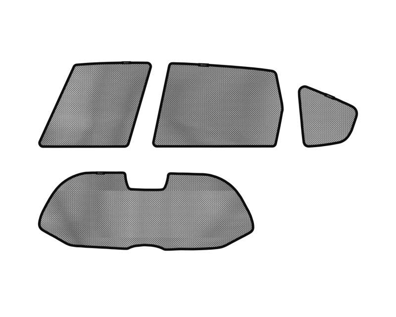 3D MAXpider 2009-2013 Honda Fit Black Sun Shades - Complete Set S1HD0420