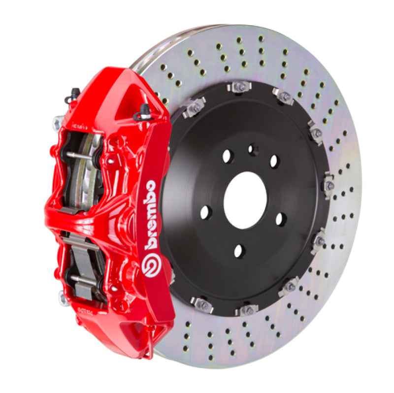 Brembo 25+ BMW X3 30 xDrive/X3 M50 xDrive Front GT BBK 6 Pist Cast 405x34 2pc Rotor Drilled - Red 1N1.9552A2