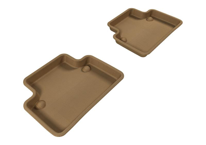 3D MAXpider 2004-2012 Volvo S40 Kagu 2nd Row Floormats - Tan L1VV00321502