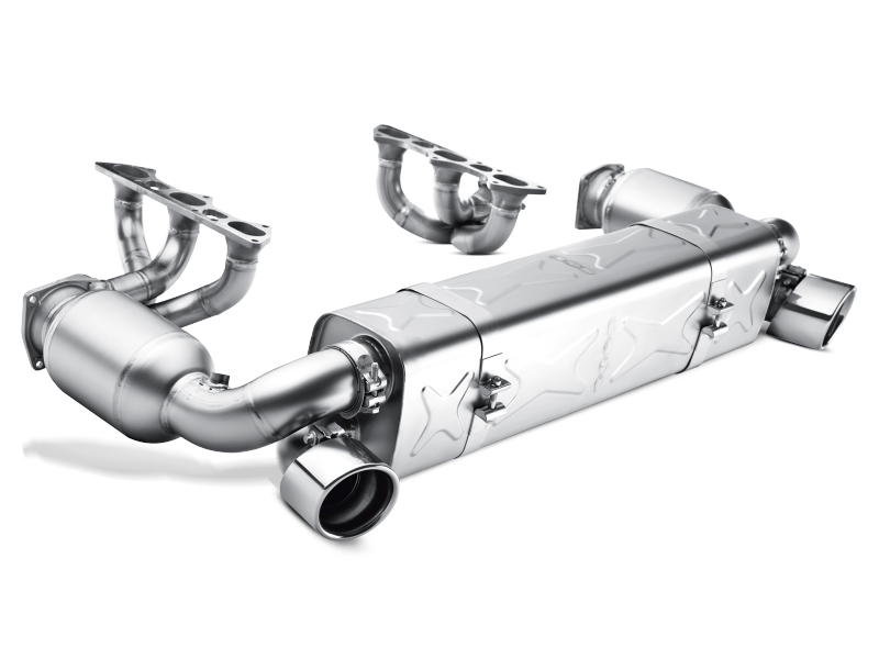 Akrapovic 00-05 Porsche 911 Turbo (996) Evolution Line w/ Cat (Titanium) w/ Titanium Tips S-PO996TE