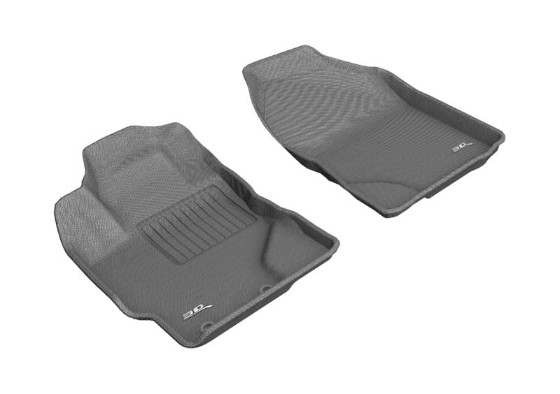 3D MAXpider 2016-2019 Toyota Prius C Kagu 1st Row Floormat - Gray L1TY24211501