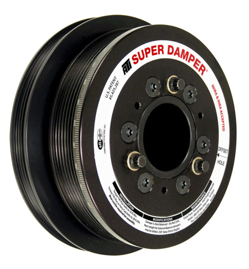 ATI Damper - 7.48in - Alum - 6 Grv - No A/C - LS3 Camaro - 10-15 - Gen 3 Vortec Truck - LS ATI918644