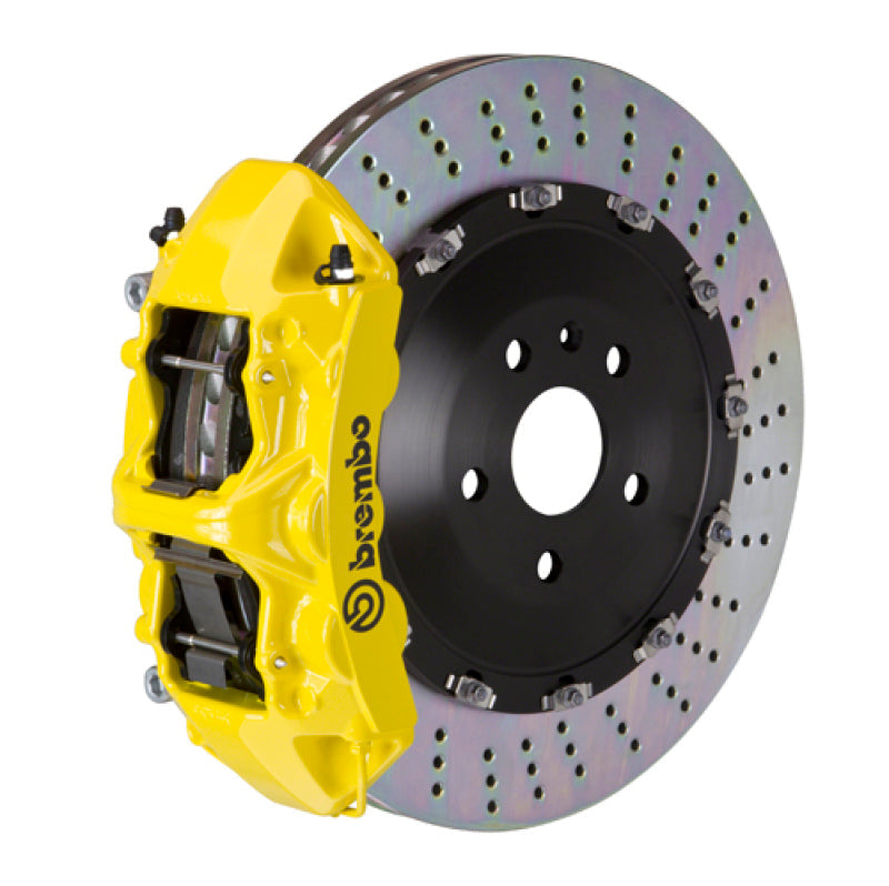 Brembo 25+ BMW X3 30 xDrive/BMW X3 M50 xDrive Fr GT BBK 6 Pist Cast 405x34 2pc Rotor Drilled- Yellow 1N1.9552A5