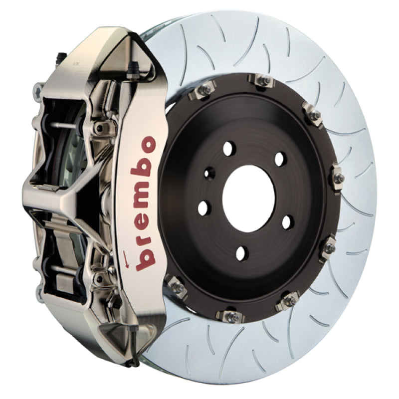 Brembo 09-16 Panamera/S/4S/Turbo Front GTR BBK 6 Pist Billet 405x34 2pc Rotor Slotted Type3- Nickel 1N3.9518AR