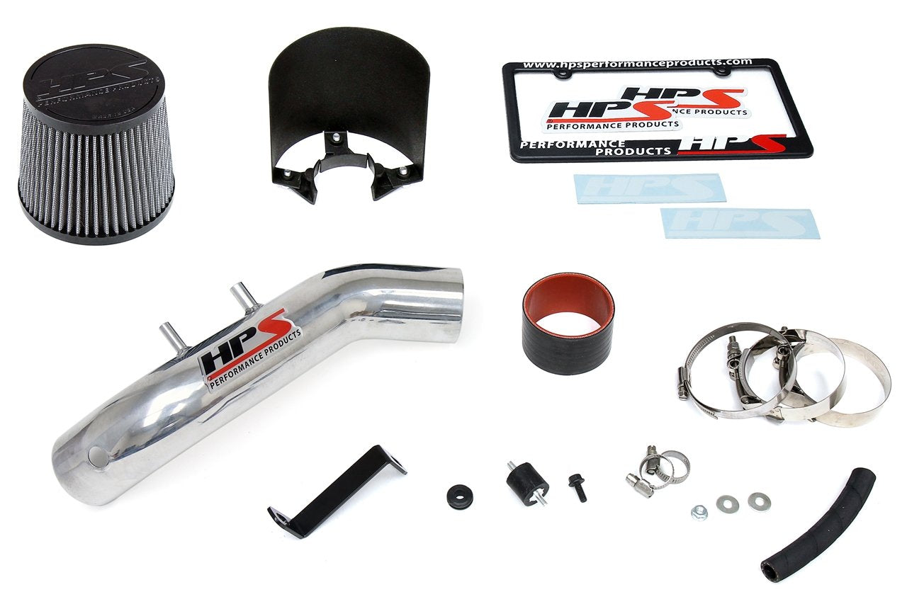 HPS Shortram Air Intake Kit 2004-2008 Acura TSX 2.4L, Includes Heat Shield, Polish