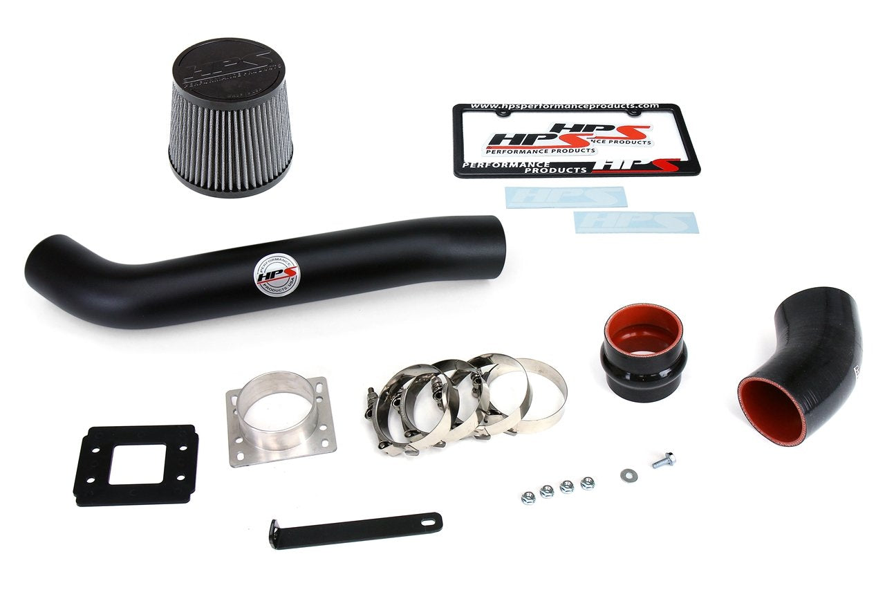 HPS Shortram Air Intake Kit 1989-1995 Toyota 4Runner 22RE 2.4L, Black