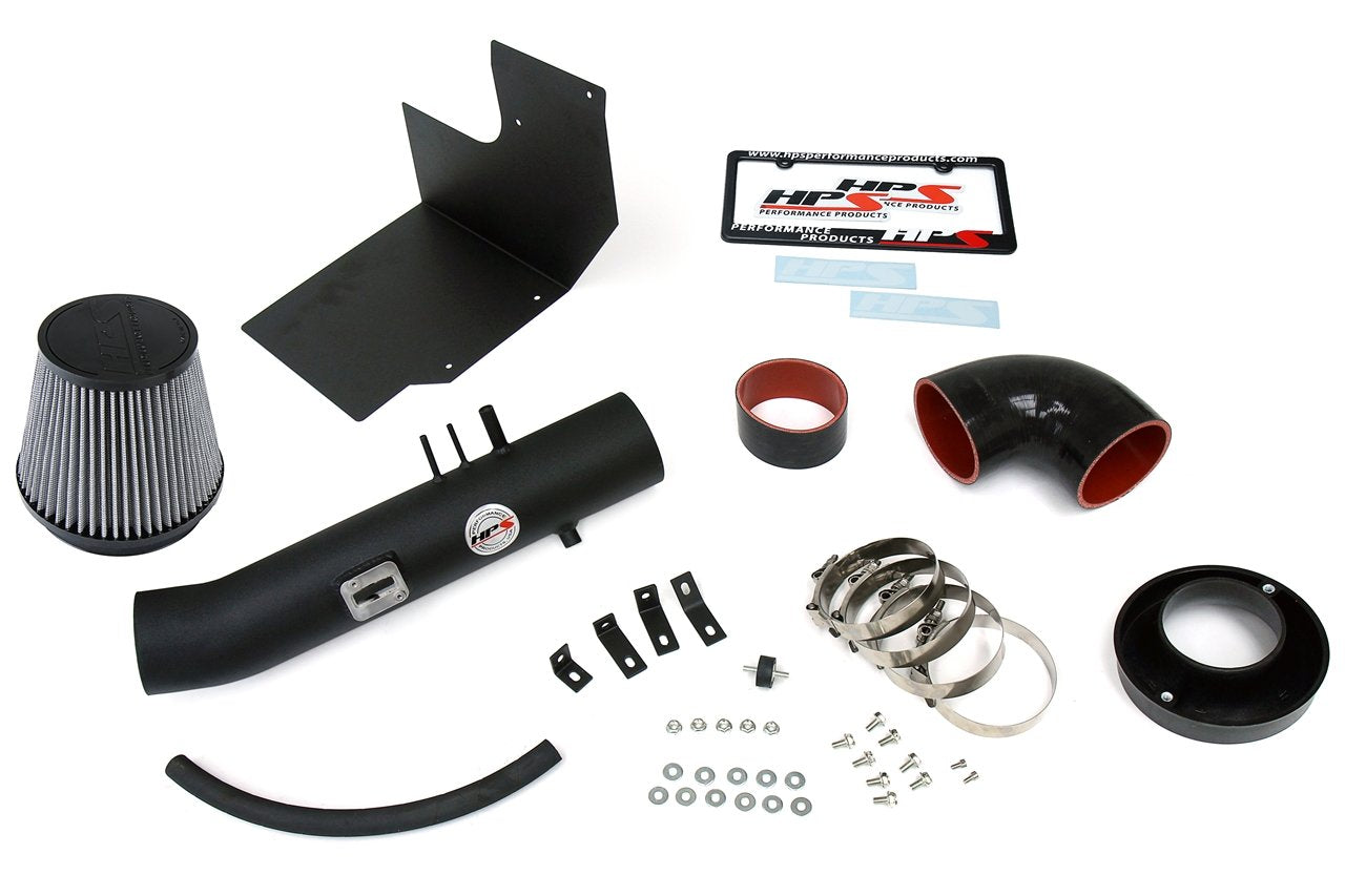 HPS Shortram Air Intake Kit 2005-2007 Toyota Sequoia 4.7L V8, Includes Heat Shield, Black