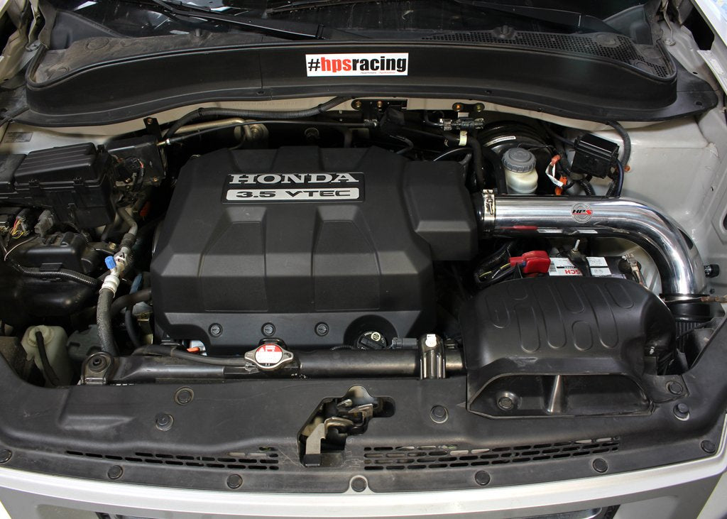 HPS Shortram Air Intake Kit 2006-2008 Honda Ridgeline 3.5L V6, Black
