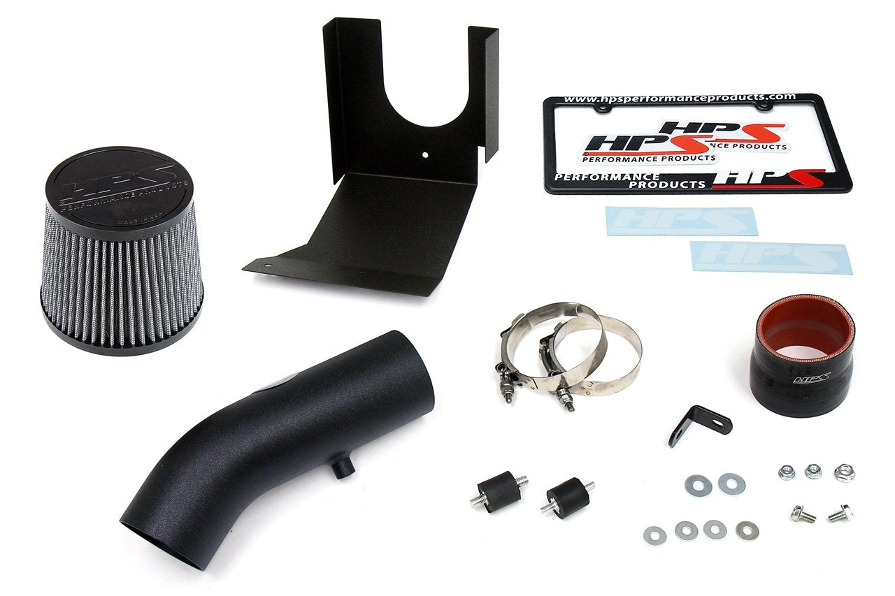 HPS Shortram Air Intake Kit 2011-2016 Hyundai Elantra 1.8L, Includes Heat Shield, Black