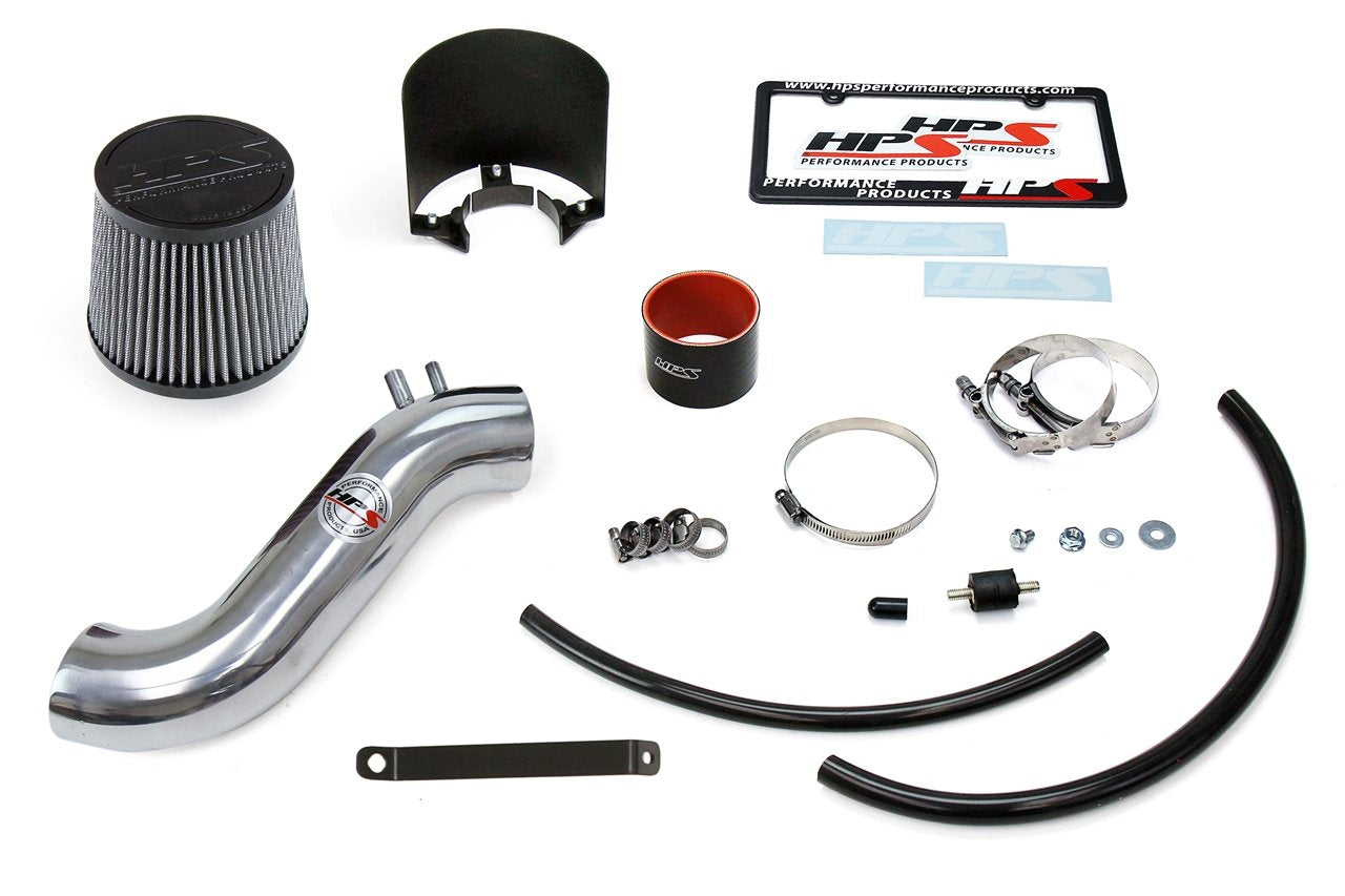 HPS Shortram Air Intake Kit 2015-2018 Hyundai Sonata 2.4L Non Turbo, Includes Heat Shield, Polish