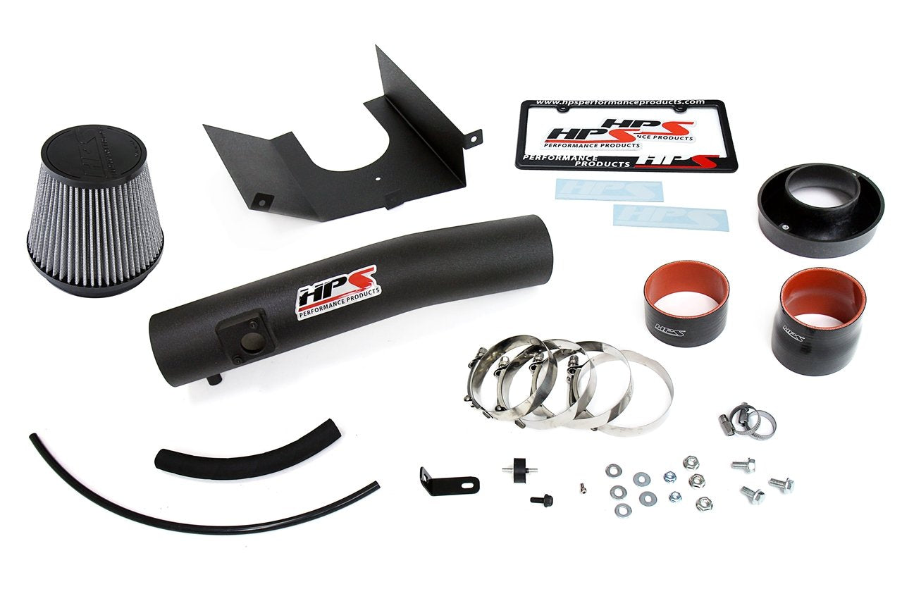 HPS Shortram Air Intake Kit 2010-2017 Toyota 4Runner 4.0L V6, Includes Heat Shield, Black