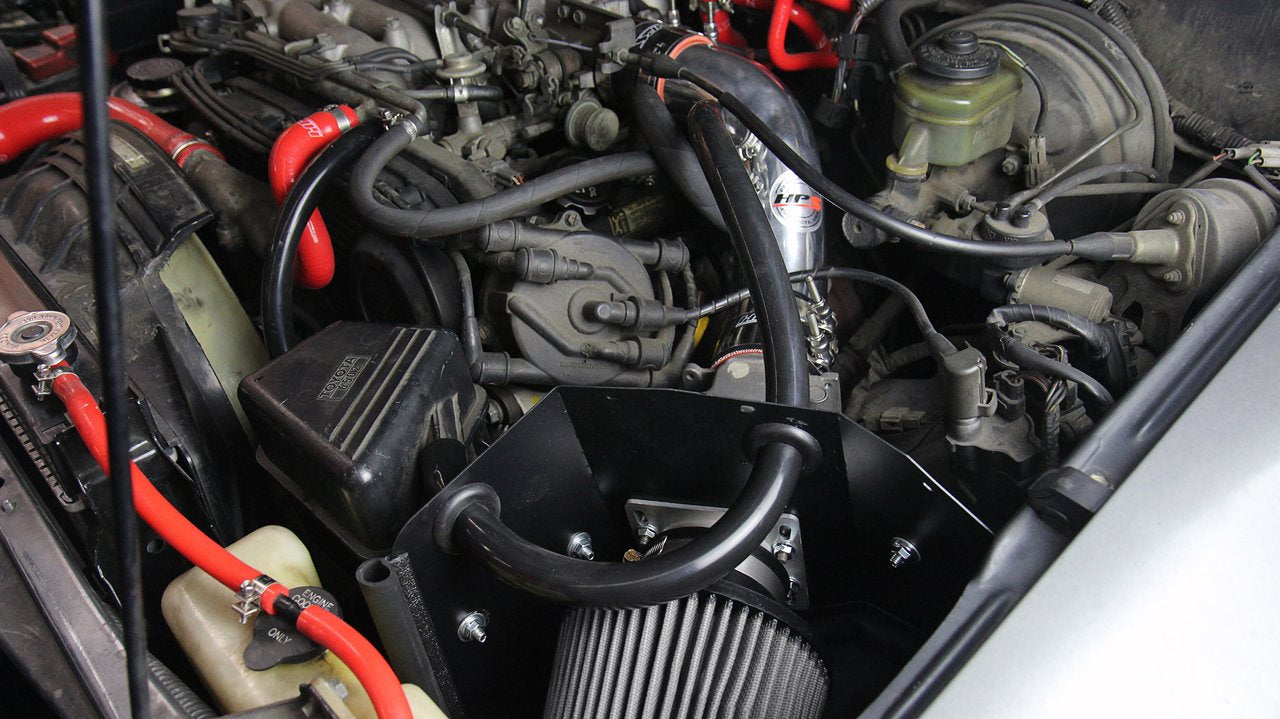 HPS Shortram Air Intake Kit 1989-1995 Toyota Pickup 3.0L V6, Includes Heat Shield, Black