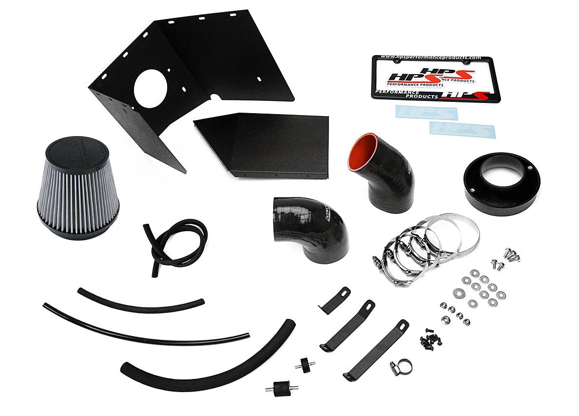HPS Performance HPS Shortram Air Intake Kit Toyota 2003-2004 4Runner 4.7L V8, Includes Heat Shield, 827-690