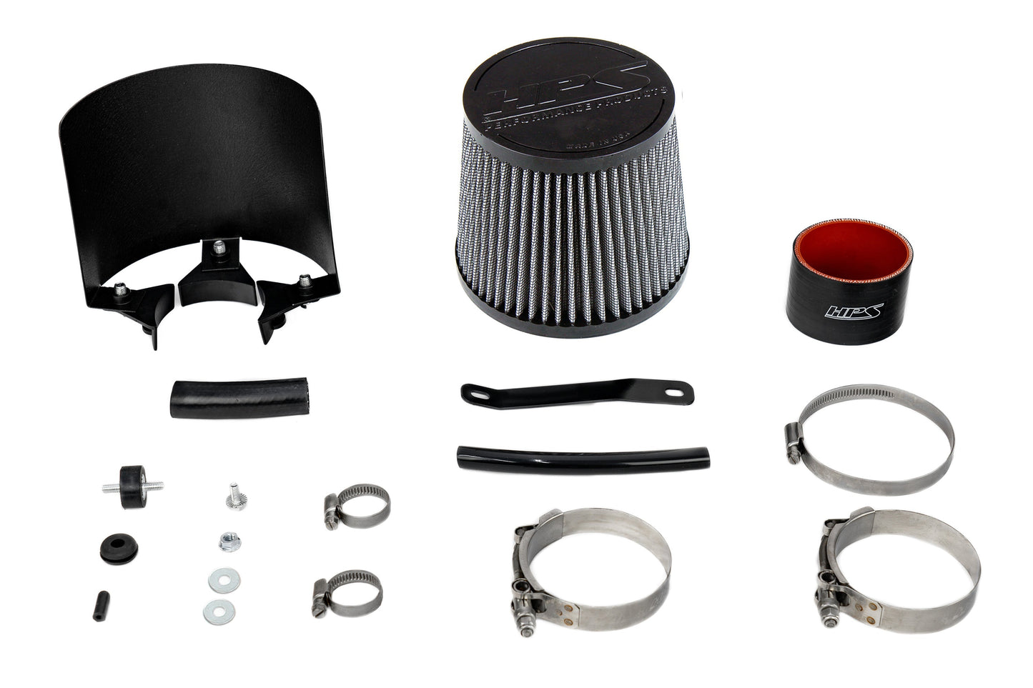 HPS Performance HPS Shortram Air Intake Kit 2002-2004 Honda CR-V 2.4L, Includes Heat Shield, 827-724