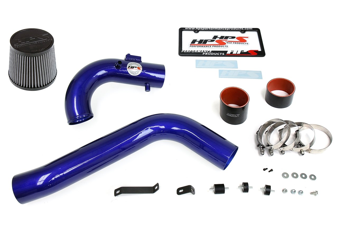 HPS Performance Products Cold Air Intake Kit 2011-2016 Scion tC 2.5L, Converts to Shortram, Blue