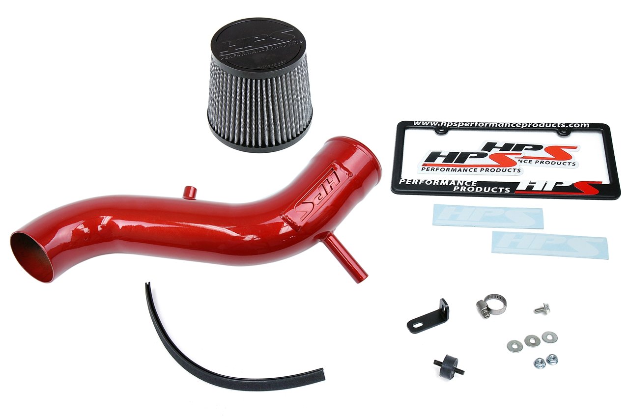 HPS Cold Air Intake Kit 2013-2016 Dodge Dart 2.4L Non Turbo, Red