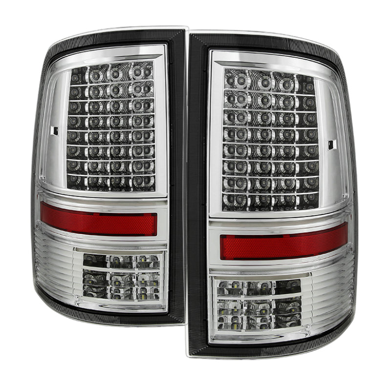 SPYDER xTune Dodge Ram 1500 09-14 - Incandescent Only C Shape LED Tail Lights- Chrome ALT-JH-DR09-LED-CS-C 9036392