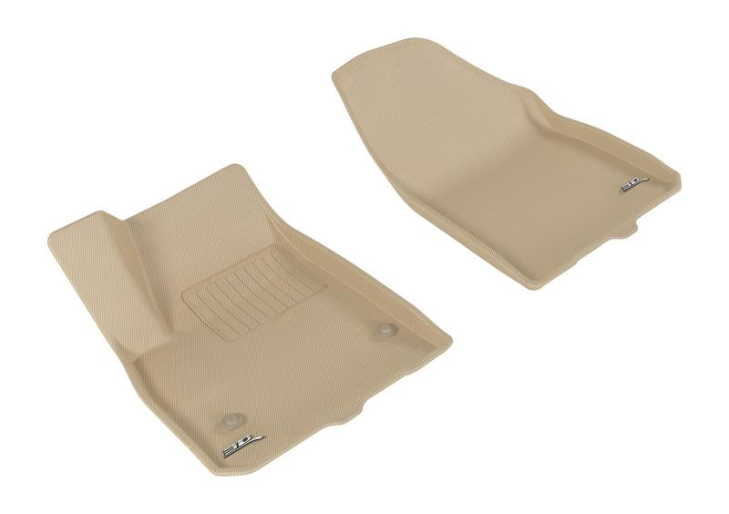 3D MAXpider 2017-2020 Cadillac XT5 Kagu 1st Row Floormat - Tan L1CD01611502