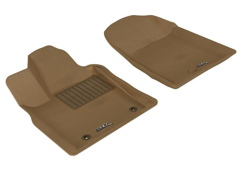 3D MAXpider 2011-2012 Dodge/Jeep Durango/Grand Cherokee Kagu 1st Row Floormat - Tan L1DG00611502