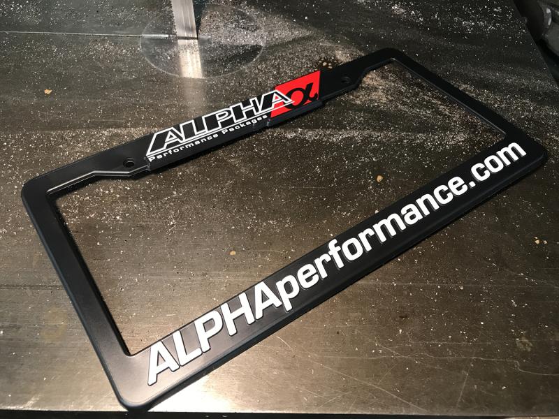 AMS Performance Alpha License Plate Frame AMS.00.06.0109-1