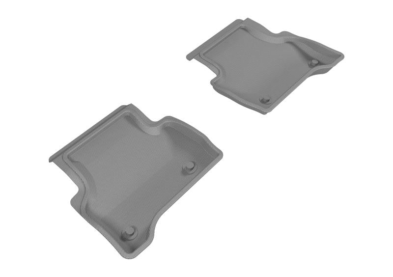 3D MAXpider 2017-2020 Jaguar XE Kagu 2nd Row Floormats - Gray L1JG00821501